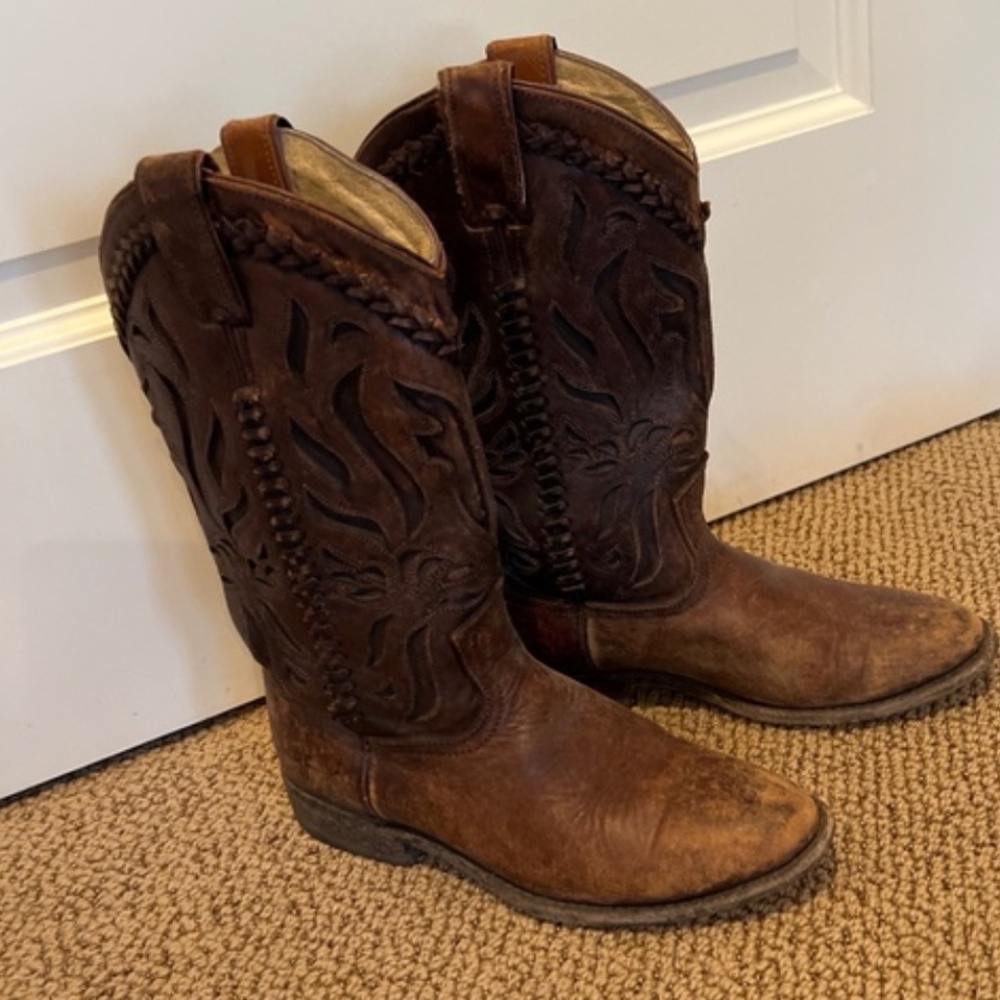 Western Leather Cowboy Boot